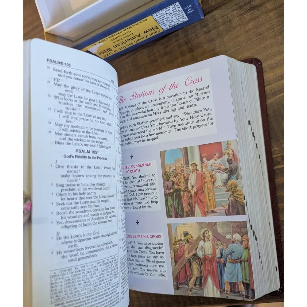 New American Bible Saint Joseph Edition Catholic Book Illustrated 609/13R Medium
